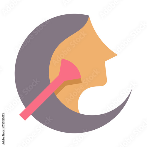 Makeup Icon - Flat Color