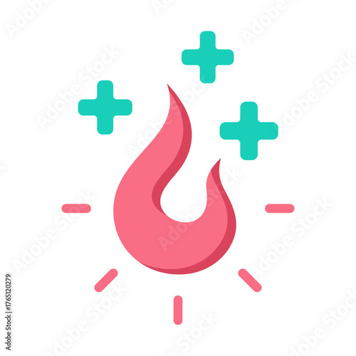 Holistic Healing Icon - Flat Color