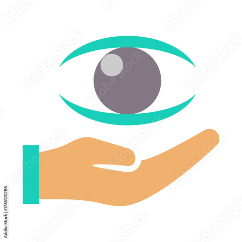 Eye Care Icon - Flat Color