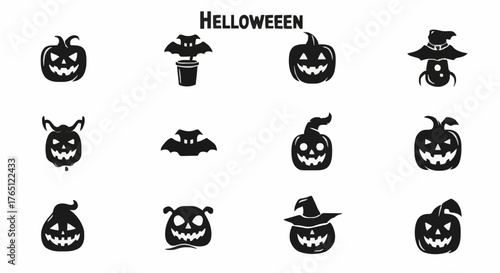 Helloween, vector, illustration, horror, icon
