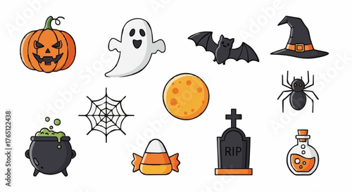 Helloween, vector, illustration, horror, icon