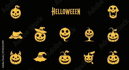Helloween, vector, illustration, horror, icon