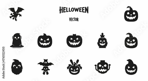 Helloween, vector, illustration, horror, icon
