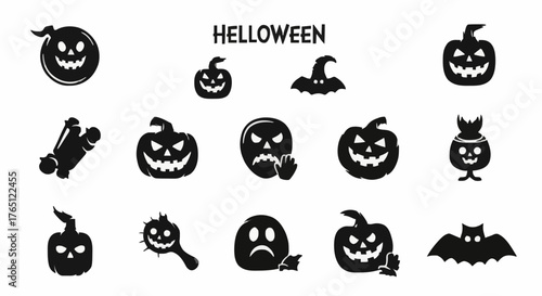Helloween, vector, illustration, horror, icon