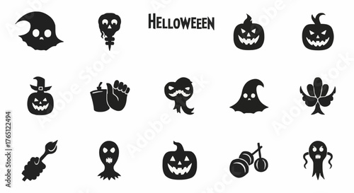 Helloween, vector, illustration, horror, icon