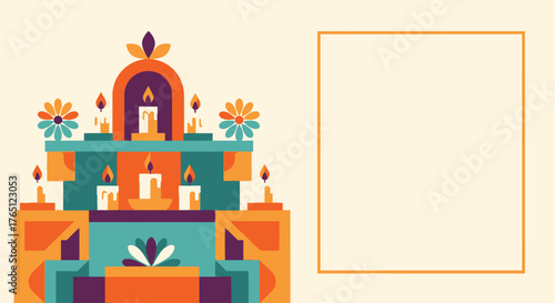 Modern Minimalist Día de los Muertos Altar