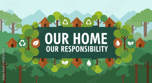 Our Home Our Responsibility Environmental Protection Banner.