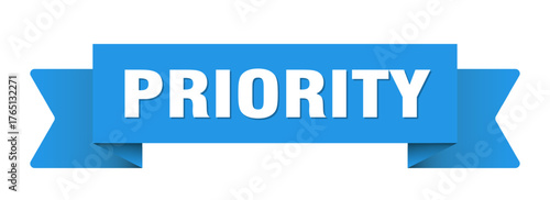 priority ribbon isolated on transparent background. priority ribbon