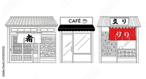 Cafe and Storefronts