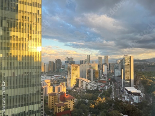 mexico city skyline in santa fe 