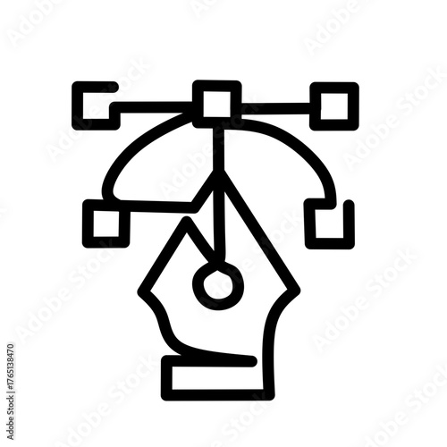 scale tool continues line icon