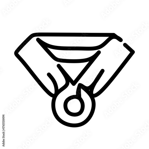 medal continues line icon