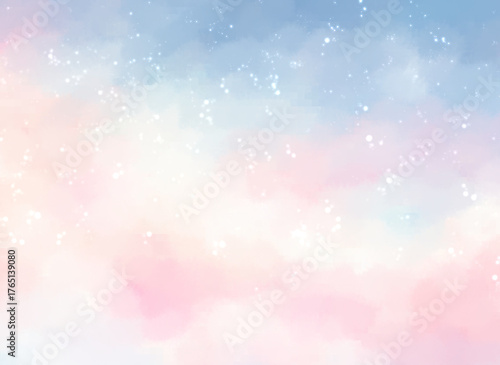 メルヘンな星空の背景