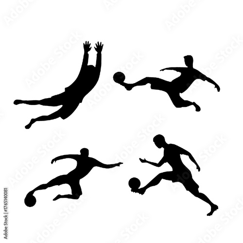 Soccer silhouette football vectors fun