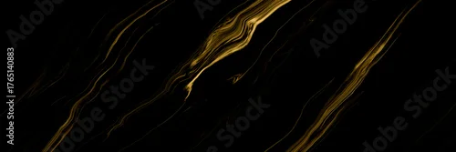 Panel kuchenny z motywem Marble texture wall surface black gold ink pattern graphic  background granite abstract light elegant grey for do floor plan ceramic counter texture tile black yellow background natural for paper.