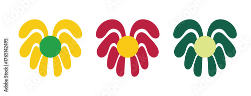 Design illustration set collection flower isolated