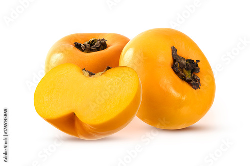 Persimmon isolated on white background