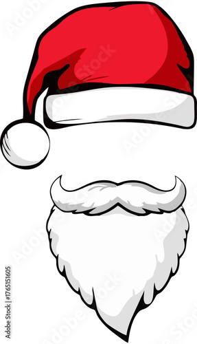 Christmass Santa Hat Isolated...