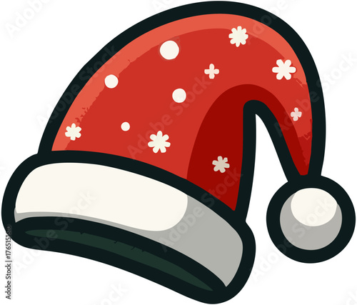 Christmass Santaa Hatt Isolat...