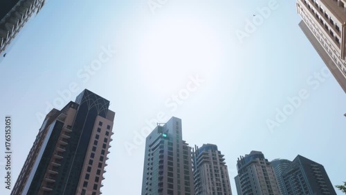 10.20.2025 .Dubai, UAE.The zip line attraction.Fly across the bay to Dubai Marina.From the roof of a skyscraper.
