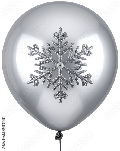 balloon in the shape of a snowflake