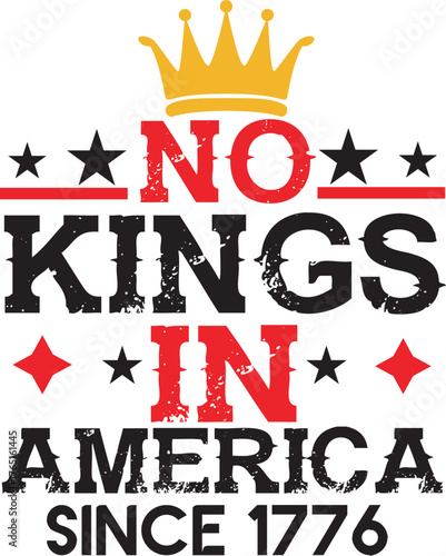 No Kings in America SVG,