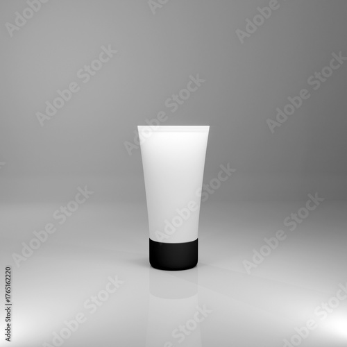 white plastic creame tube