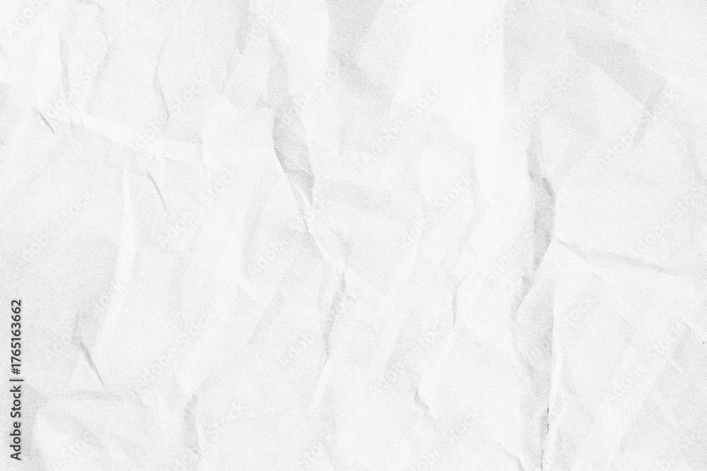 Obraz premium Crumpled Paper Poster Photo Effect Mockup, Crumpled Paper texture overlay effect