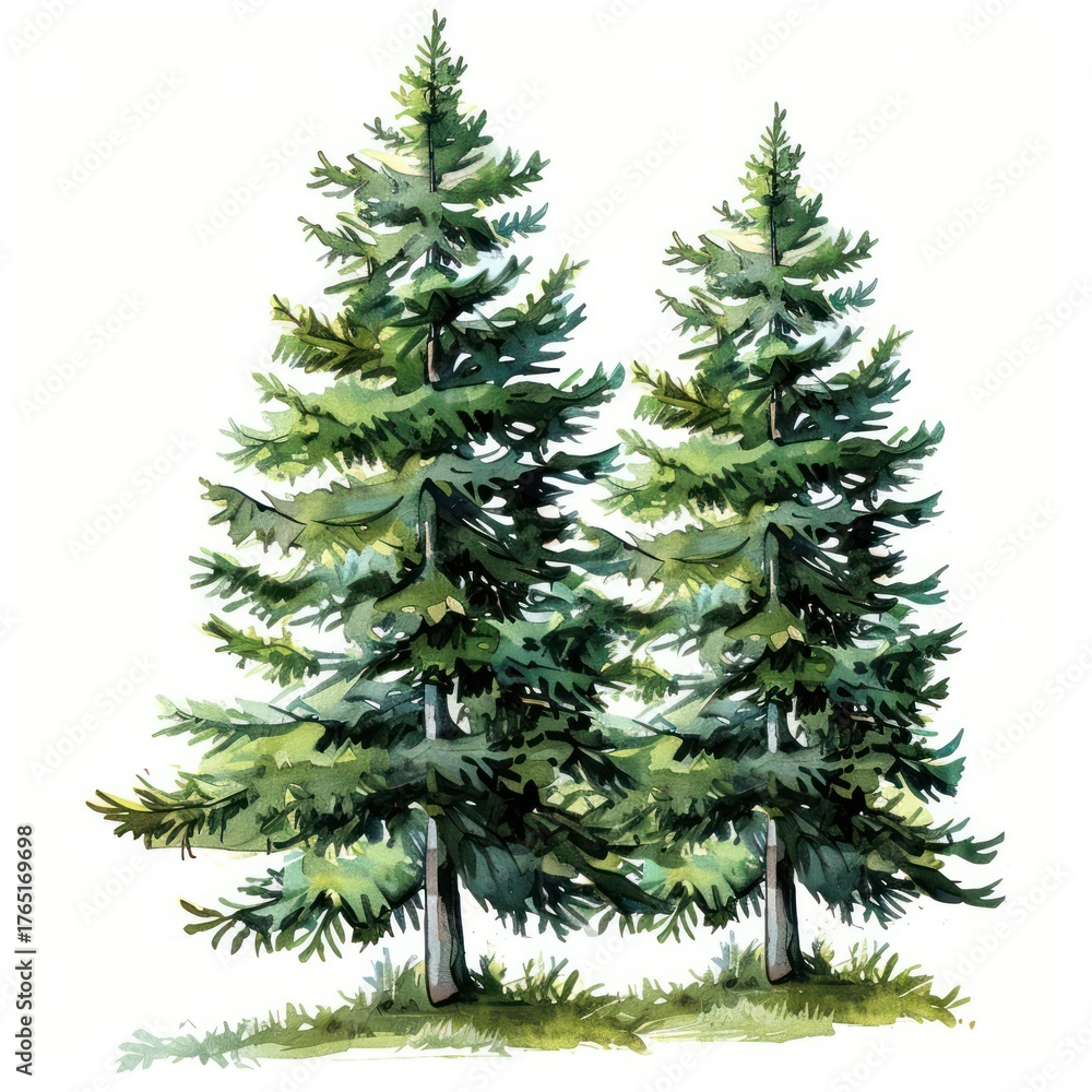 Obraz premium Pine trees pine plant fir.