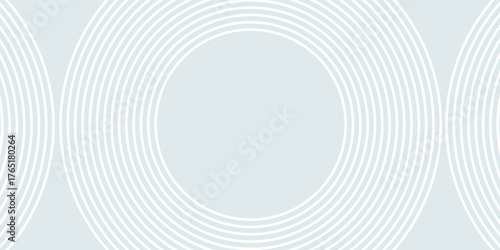 Abstract geometric background with subtle white circles. Modern overlapping circle line pattern. Futuristic concept for covers, posters, banners, brochures, presentations, and flyers.
