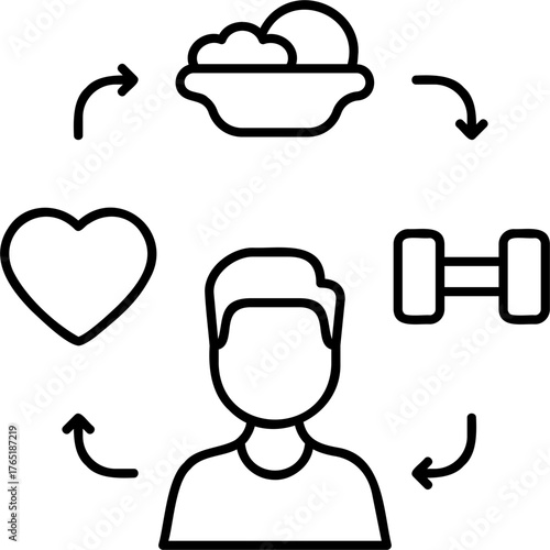 Line Art Lifestyle Icon