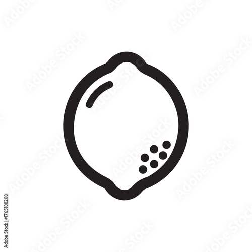 vector illustration of a lemon