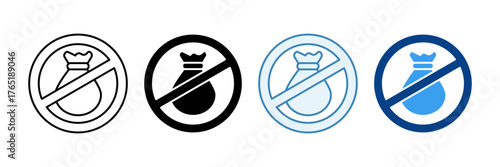 No Funding  Icon Set Multiple Style Collection