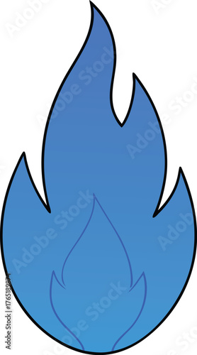 -a-blue-plasma-flame-shape-vector-on-white-backgro.eps
