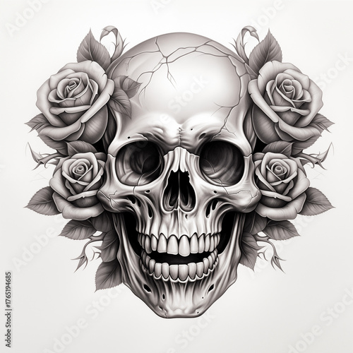 Diverse Traditional and Neo-Traditional Tattoo Flash Design Elements Collection