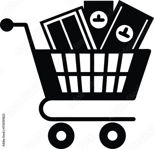 --e-commerce-shopping-cart-filled-with-coins-and-c.eps