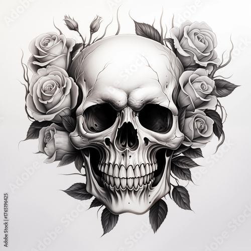 Diverse Traditional and Neo-Traditional Tattoo Flash Design Elements Collection