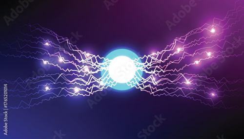 Energetic Plasma Orb with Electric Discharge