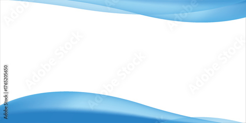 Abstract blue waves background, minimal waves design concept