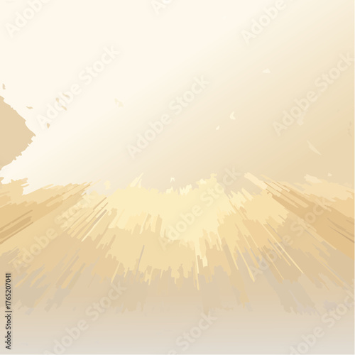 Minimal Luxury Atmospheric Golden Fog Vector Illustration