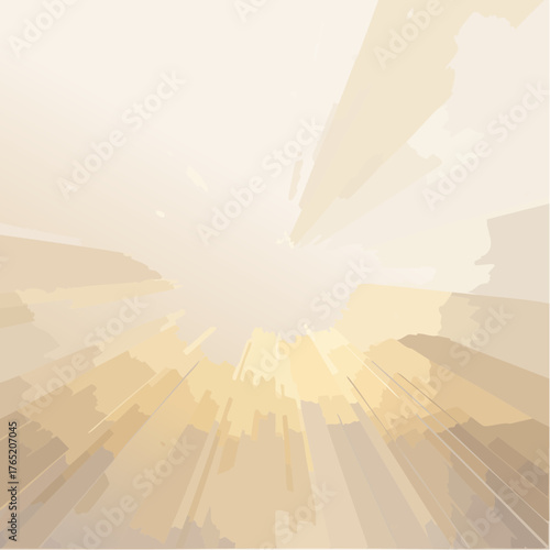 Cream Light Beam Holiday Backdrop Vector Art