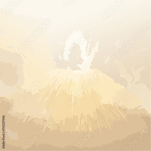 Soft Golden Fog Luxury Vector Background