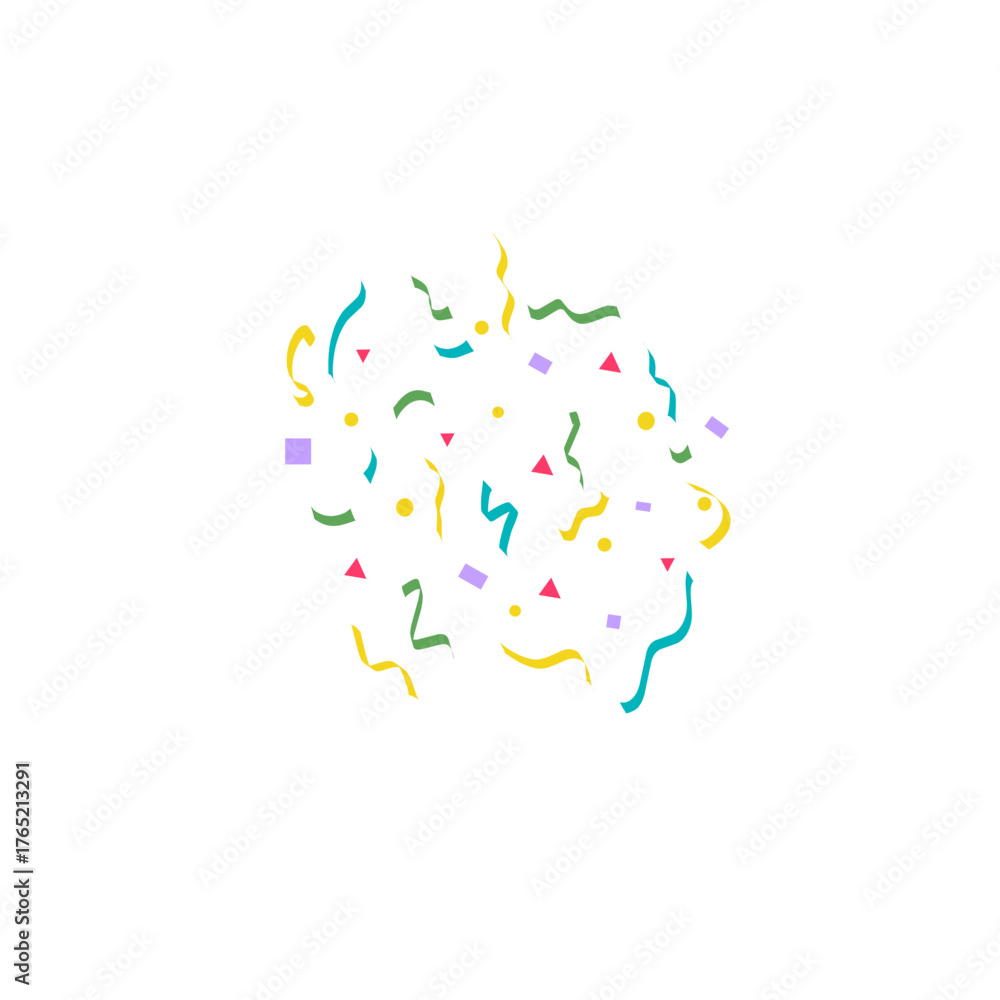 Fototapeta premium Colorful Confetti Background for Celebration or Party