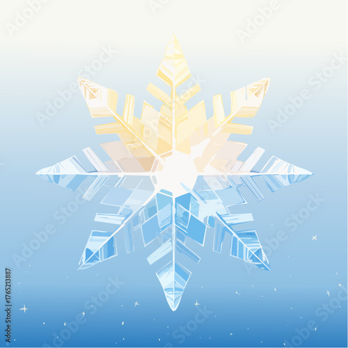 Scientific Macro Frost Structure Vector Background