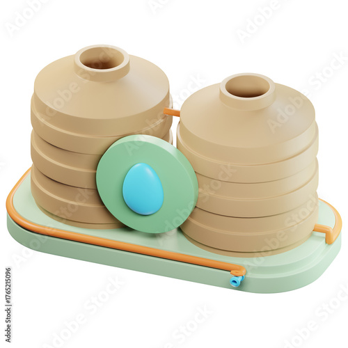 Rainwater Tank 3D Enviroment Climate Illustration
