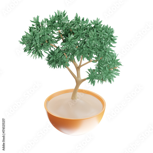 Tree Planting 3D Enviroment Climate Illustration