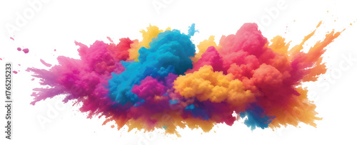 Abstract watercolor paint splatter texture design illustration pattern with colorful ink brush strokes on paper