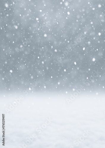 Wallpaper Mural Serene snowfall winter wonderland scene. Torontodigital.ca