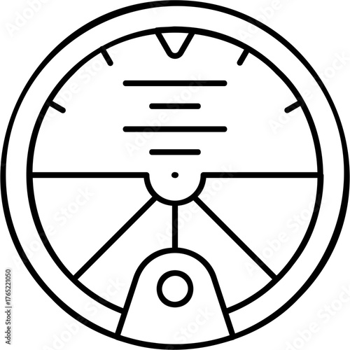 Line Art Altitude Icon