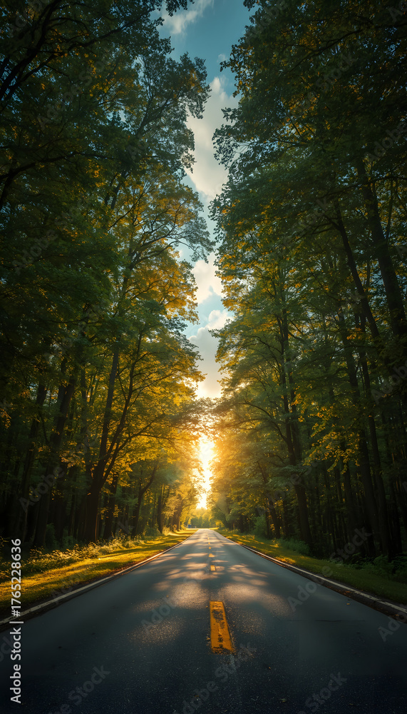 Fototapeta premium road in the woods